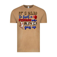 Vintage Camel It's Hard To Beat A Person Who Never Gives Up Vintage Tee - BundleAndBundleShop