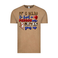 Vintage Coffee It's Hard To Beat A Person Who Never Gives Up Vintage Tee - BundleAndBundleShop
