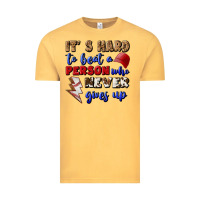 Vintage Mustard It's Hard To Beat A Person Who Never Gives Up Vintage Tee - BundleAndBundleShop