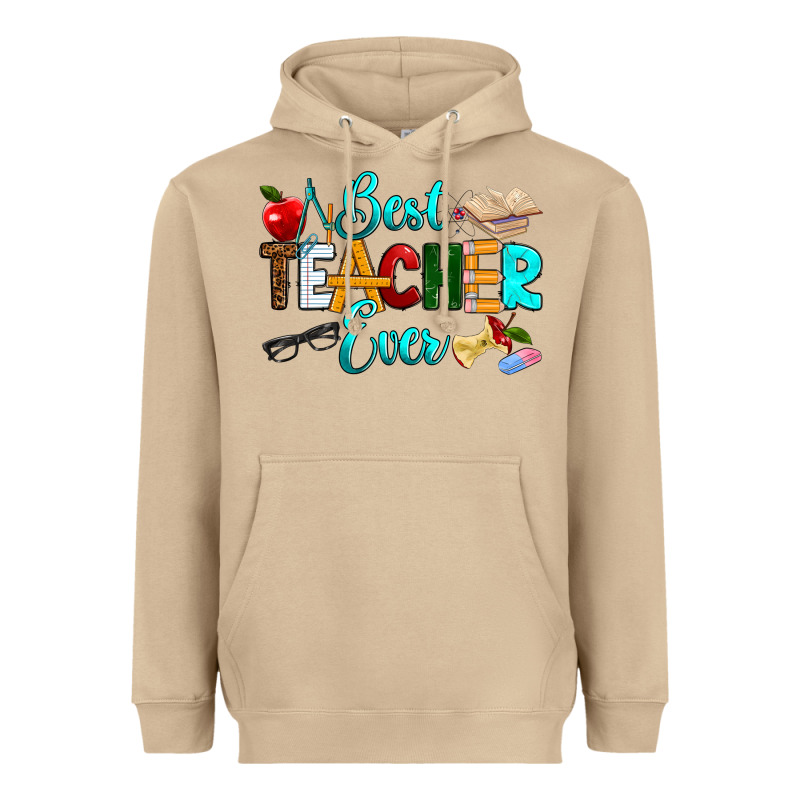 Best Teacher Ever Heavyweight Hoodie by RanaPortraitStore | Teevron