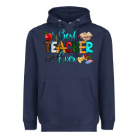 Navy best teacher ever Heavyweight Hoodie - RanaPortraitStore