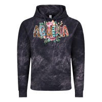 Cloud Black abuela flowers Vintage Hoodie - RacoonDesign