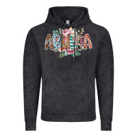 Vintage Black abuela flowers Vintage Hoodie - RacoonDesign