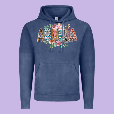 Abuela Flowers Vintage Hoodie Designed By Racoondesign