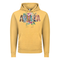 Vintage Mustard abuela flowers Vintage Hoodie - RacoonDesign