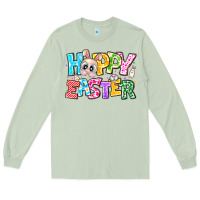 Matcha Hoppy Easter Long Sleeve Tee - CowhideDigitalArt
