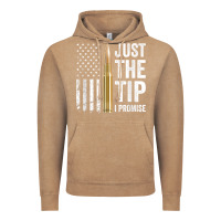 Vintage Coffee just the tip i promise   funny gun owner pro guns usa flag t shirt Vintage Hoodie - linhVisuals