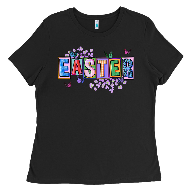 Easter With Leopard Ladies Tee by FaDigitalArtStudio | Teevron