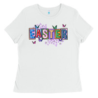 White easter with leopard Ladies Tee - FaDigitalArtStudio