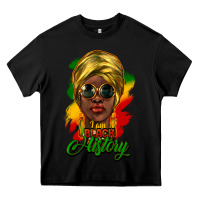 Black I am Black History Heavy Core Tee - HowdyJamesFarm