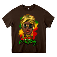 Chocolate Brown I am Black History Heavy Core Tee - HowdyJamesFarm