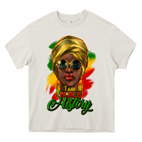 Cream I am Black History Heavy Core Tee - HowdyJamesFarm