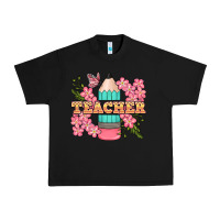 Black teacher floral pencil Urban Heavy Tee - BundleAndBundleShop