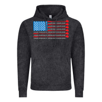 Vintage Black patriotic golf usa flag Vintage Hoodie - linhVisuals