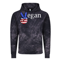Cloud Black peace american flag vegan Vintage Hoodie - linhVisuals