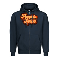 Navy pumpkin spice Zipper Hoodie - JahusDesignShop
