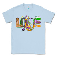 Dusty Blue love nurse mardi gras Classic Tee - OliviaCreatesArt