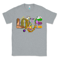 Heather Grey love nurse mardi gras Classic Tee - OliviaCreatesArt