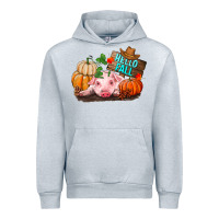 Heather Grey Hello fall pig Urban Hoodie - RanaPortraitStore