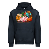 Navy Hello fall pig Urban Hoodie - RanaPortraitStore