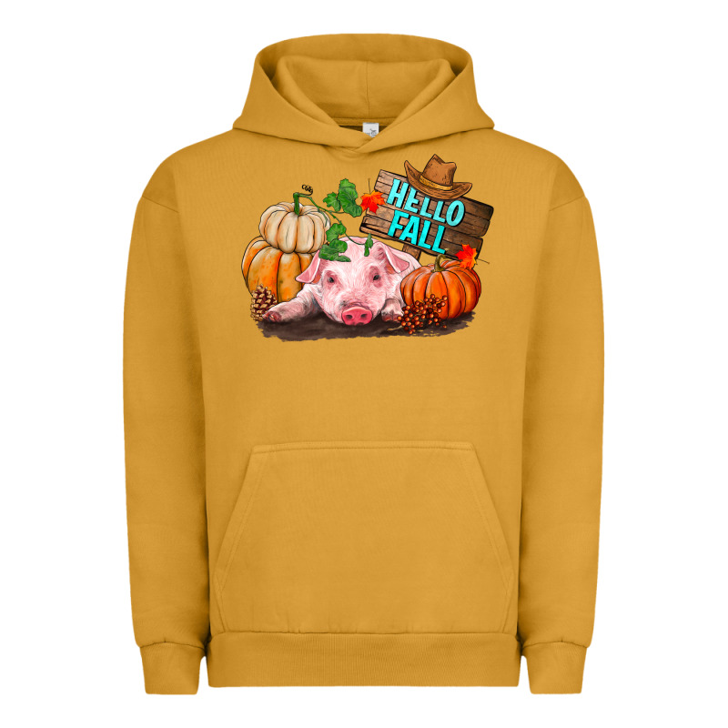Hello Fall Pig Urban Hoodie by RanaPortraitStore | Teevron