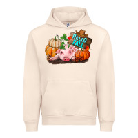 Sandshell Hello fall pig Urban Hoodie - RanaPortraitStore