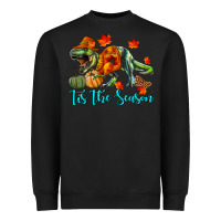 Black T- Rex Tis The Season Heavyweight Sweatshirt - RanaPortraitStore