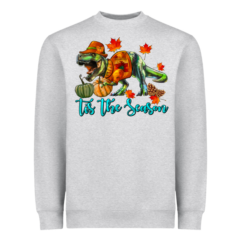 T- Rex Tis The Season Heavyweight Sweatshirt by RanaPortraitStore | Teevron