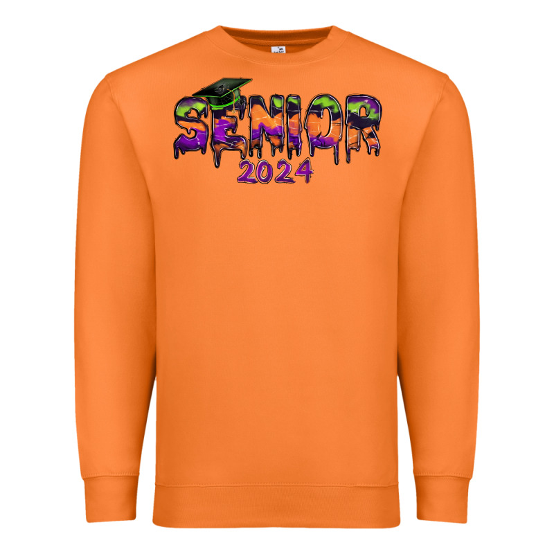 Senior 2024 Halloween Premium Sweatshirt by RanaPortraitStore | Teevron