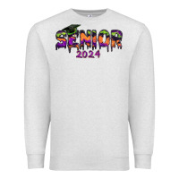 Oatmeal Heather senior 2024 halloween Premium Sweatshirt - RanaPortraitStore
