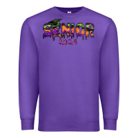 Purple senior 2024 halloween Premium Sweatshirt - RanaPortraitStore