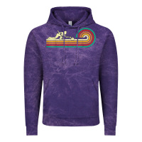 Cloud Purple curler sliding curling stone retro curling Vintage Hoodie - linhVisuals