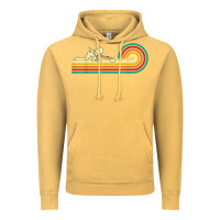 Vintage Mustard curler sliding curling stone retro curling Vintage Hoodie - linhVisuals