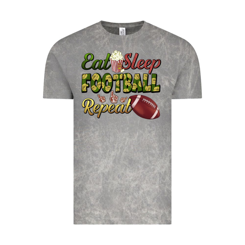 Eat Sleep Football Repeat Vintage Tee by BundleAndBundleShop | Teevron