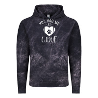 Cloud Black you had me at woof puppy dog lover Vintage Hoodie - linhVisuals