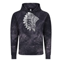 Cloud Black native american feather headdress indian chief tribes prid t shirt Vintage Hoodie - linhVisuals