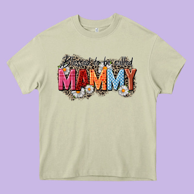 Blessed To Be Called Mammy Heavy Core Tee Designed By Cowgirlartshop