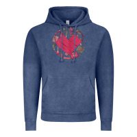 Vintage Denim womens happy valentine's day cute heart style for nurses life 2022 Vintage Hoodie - linhVisuals
