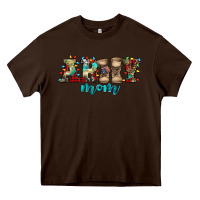 Chocolate Brown army mom christmas Heavy Core Tee - Jasminsmagicworld