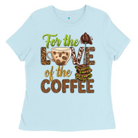 Baby Blue for the love of the coffee bbs Ladies Tee - BundleAndBundleShop