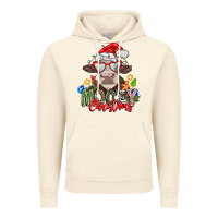 Vintage Artic Mooey Christmas Vintage Hoodie - CowhideDigitalArt