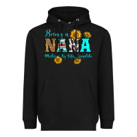 Black being nana makes my life complete Heavyweight Hoodie - RanaPortraitStore