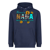 Navy being nana makes my life complete Heavyweight Hoodie - RanaPortraitStore