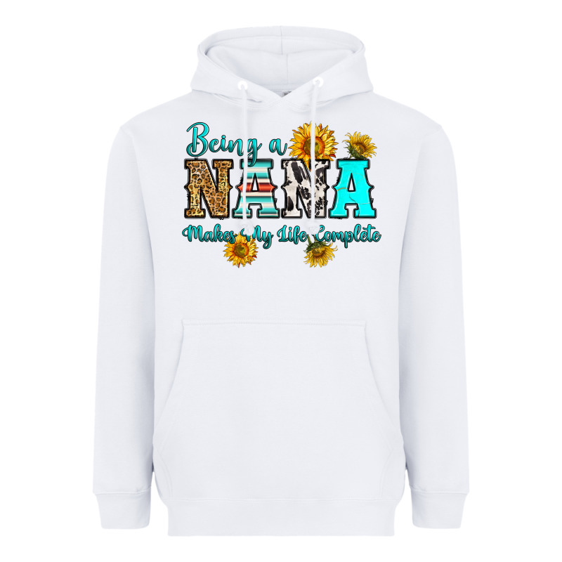 Being Nana Makes My Life Complete Heavyweight Hoodie by RanaPortraitStore | Teevron