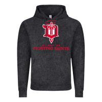 Vintage Black fighting saints Vintage Hoodie - linhVisuals