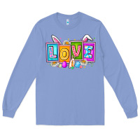 Colony Blue Love Easter Long Sleeve Tee - CowhideDigitalArt