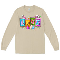Mushroom Love Easter Long Sleeve Tee - CowhideDigitalArt