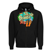 Black dont be a shady beach 2 Zipper Hoodie - JahusDesignShop