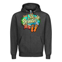 Charcoal Heather dont be a shady beach 2 Zipper Hoodie - JahusDesignShop