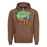 Chestnut dont be a shady beach 2 Zipper Hoodie - JahusDesignShop